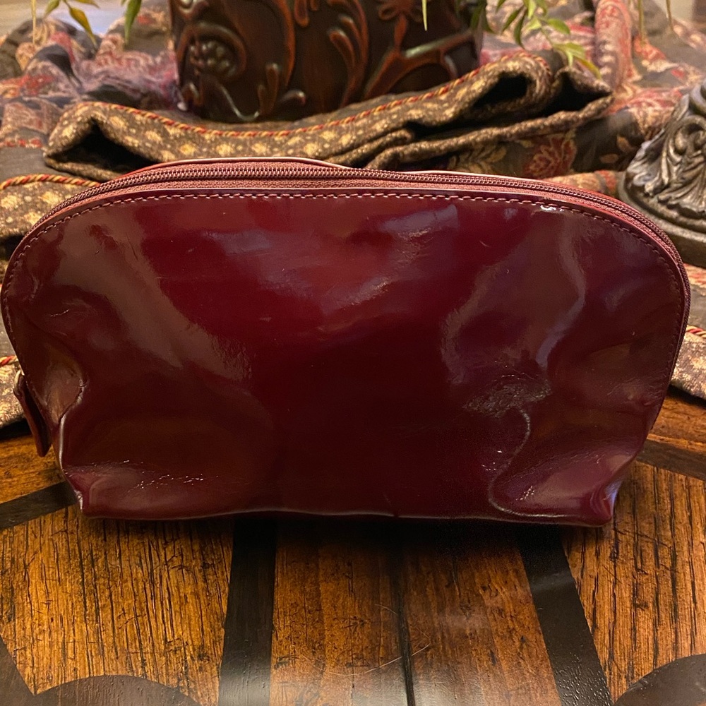 Red cosmetic bag